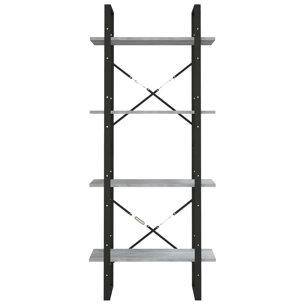 Bücherregal 2 Fächer Weiß 60x30x70 cm Holzwerkstoff