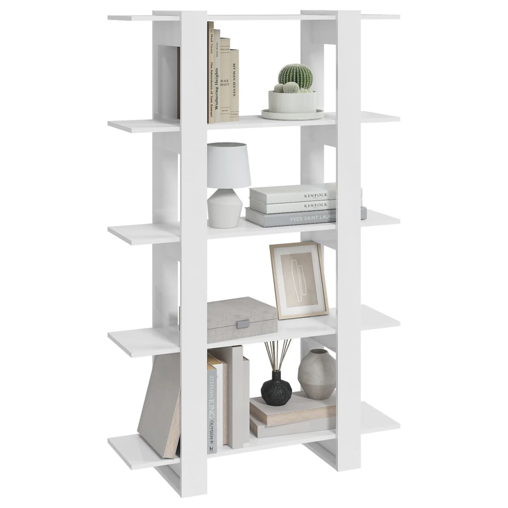 Bücherregal/Raumteiler Weiß 100×30×160 cm