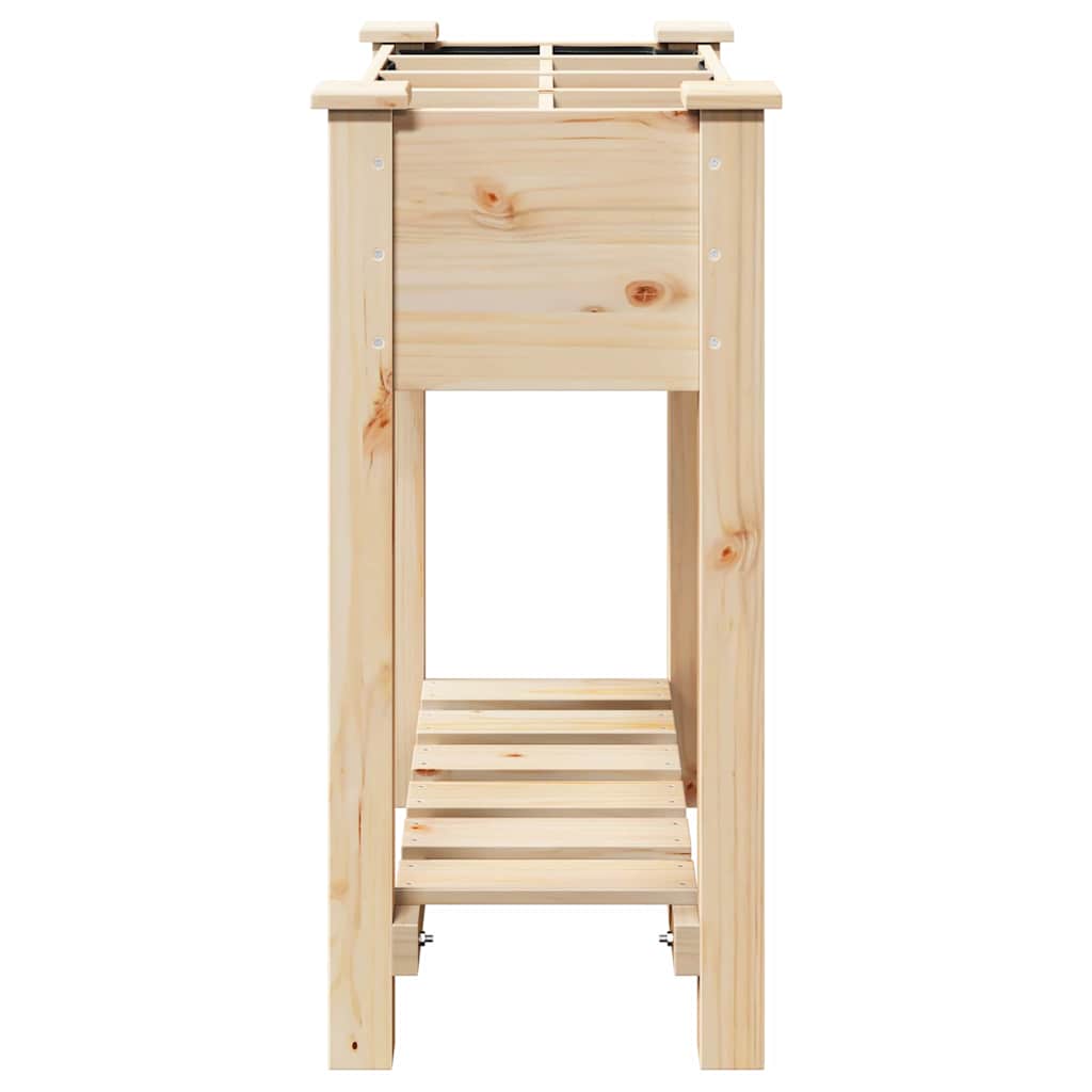 Garten-Pflanzgefäß mit Regal Beige 71 x 37 x 76,5 cm