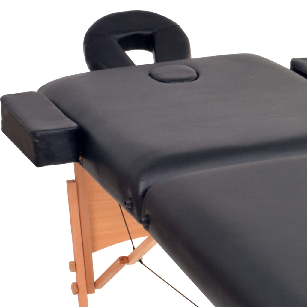 Massageliege 2-Zonen Klappbar 10 cm Sitz Weiß