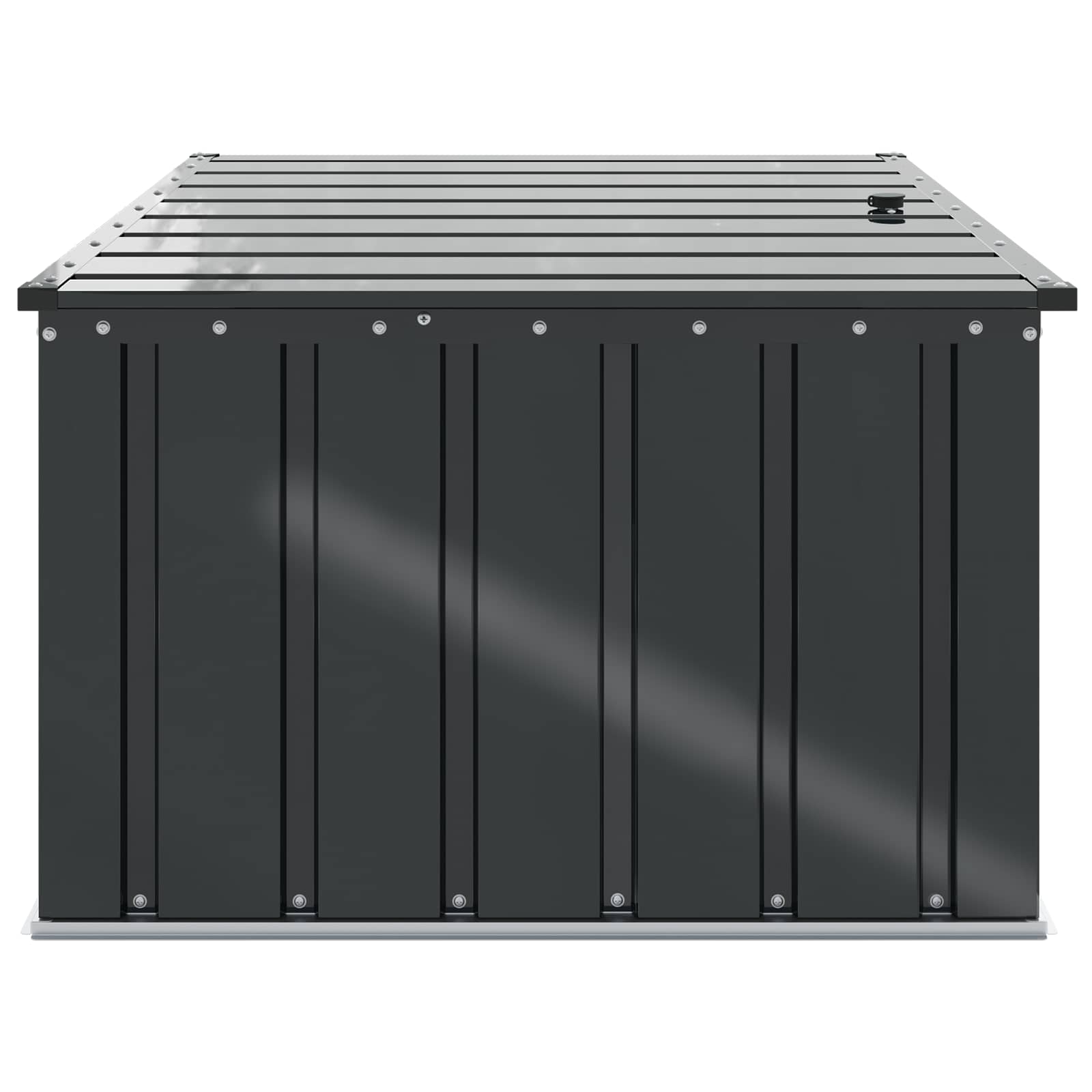 Gartenlagerbox Schwarz 101 x 56,5 x 50 cm Stahl