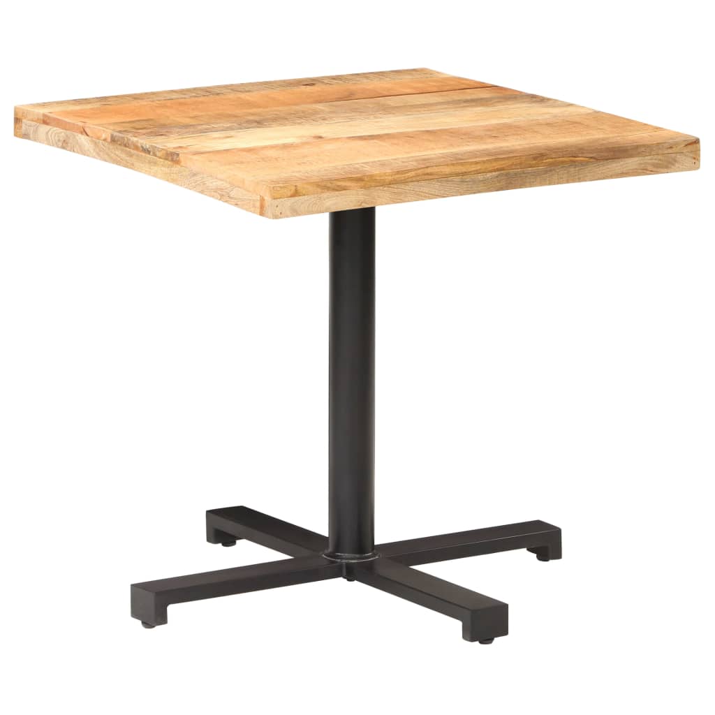 Bistrotisch Rund Ø60x75 cm Raues Mangoholz
