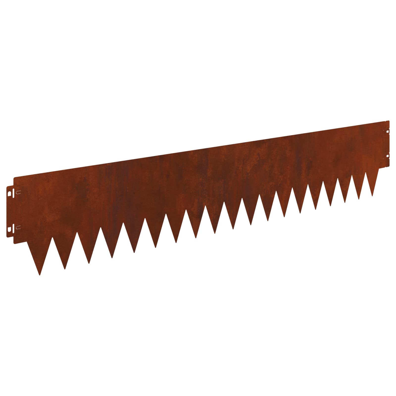 Raseneinfassung 10 pcs Länge Höhe 103 x 15 cm Stahl Schwarz