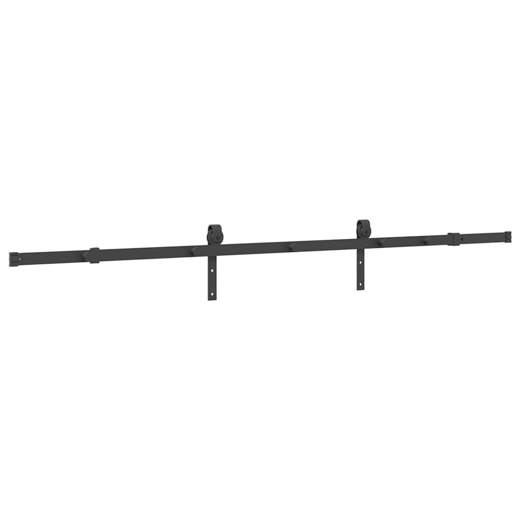 Schiebetürbeschlag-Set SKIEN 183 cm Stahl Schwarz