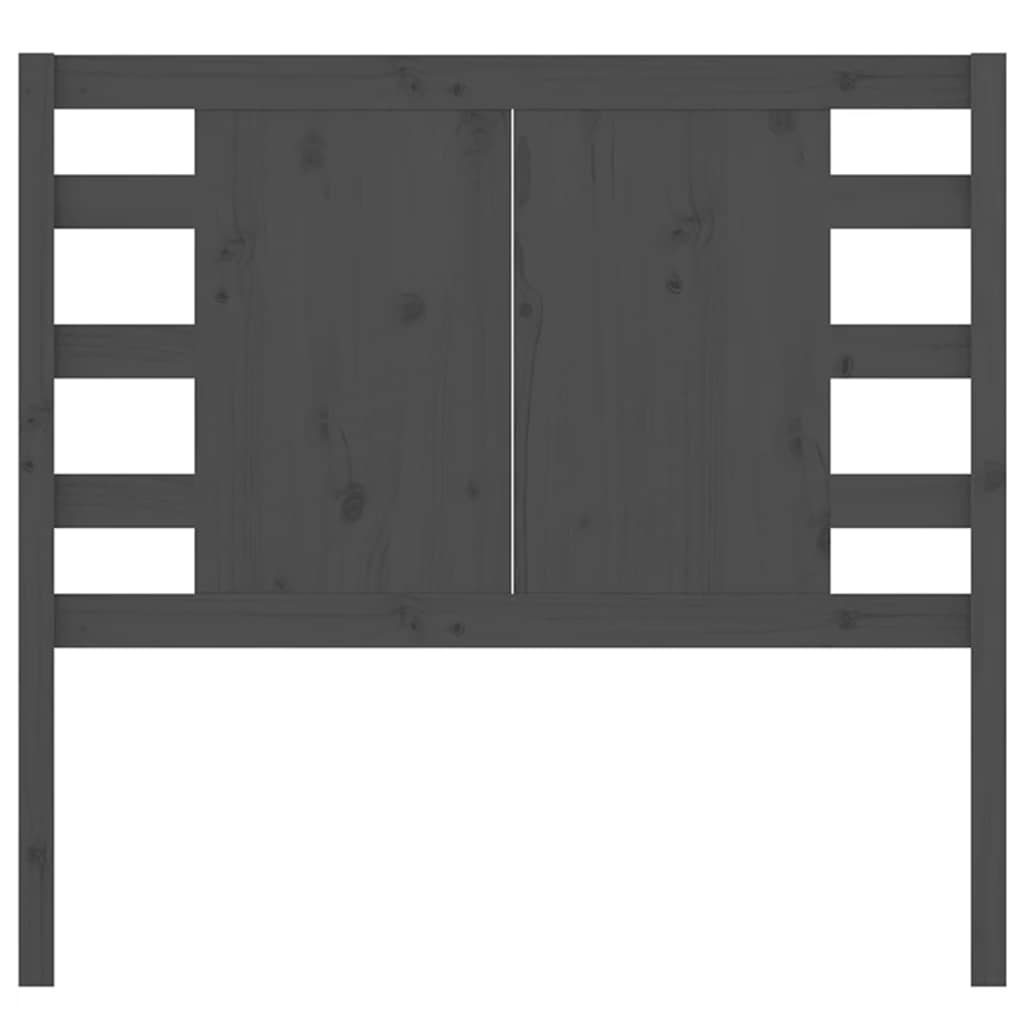 Kopfteil Grau 81x4x100 cm Massivholz Kiefer