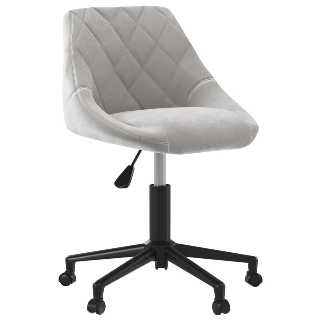 Bürostuhl Drehbar Creme Samt