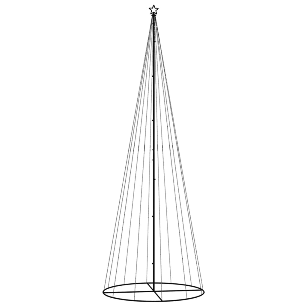 LED-Weihnachtsbaum Kegelform Warmweiß 108 LEDs 70x180 cm