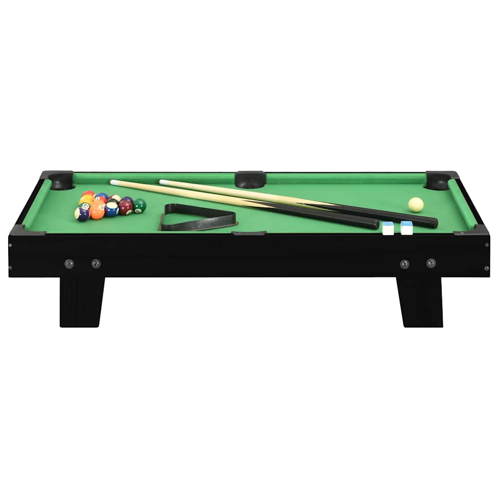 3-Fuß-Mini-Billardtisch 92×52×19 cm Braun und Grün