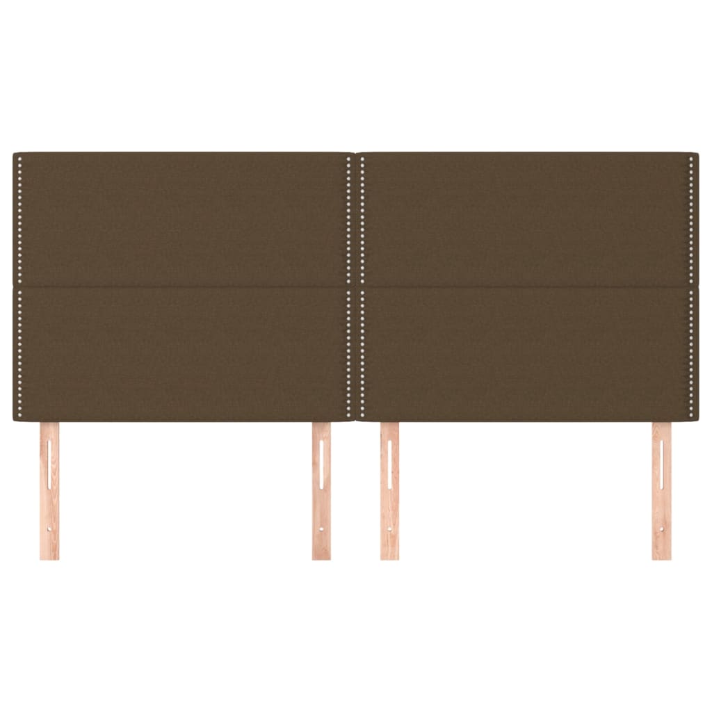 Kopfteil Dunkelgrau 80 x 5 x 118/128 cm Stoff