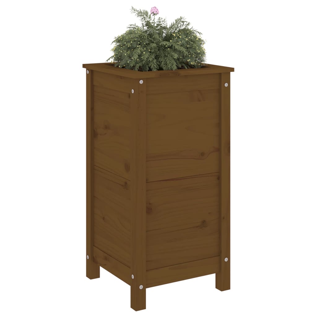 Garten-Pflanzgefäß Wachsbraun 40 x 40 x 39 cm