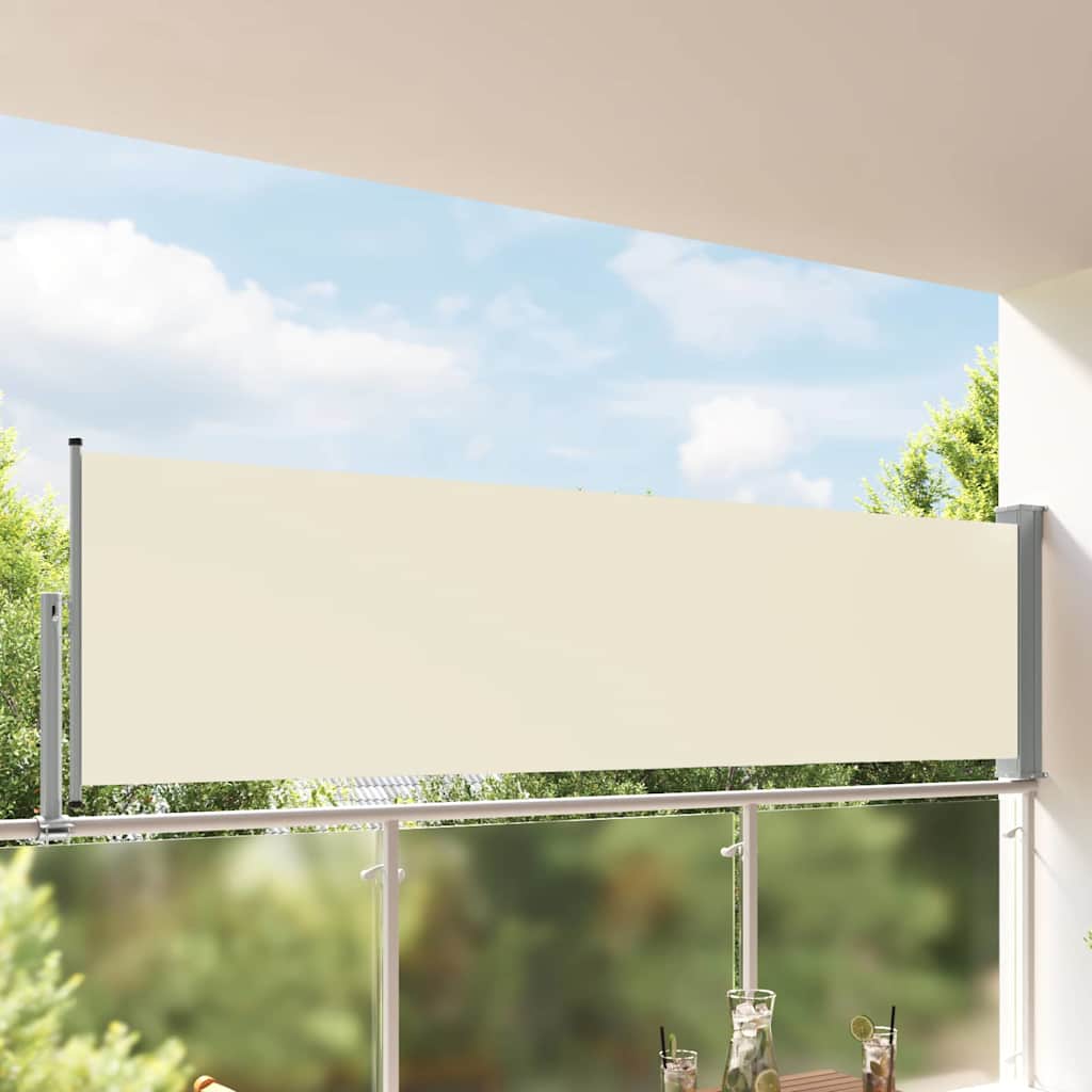 Seitenmarkise 60 x 300 cm 100% Polyester Eisen Stahl