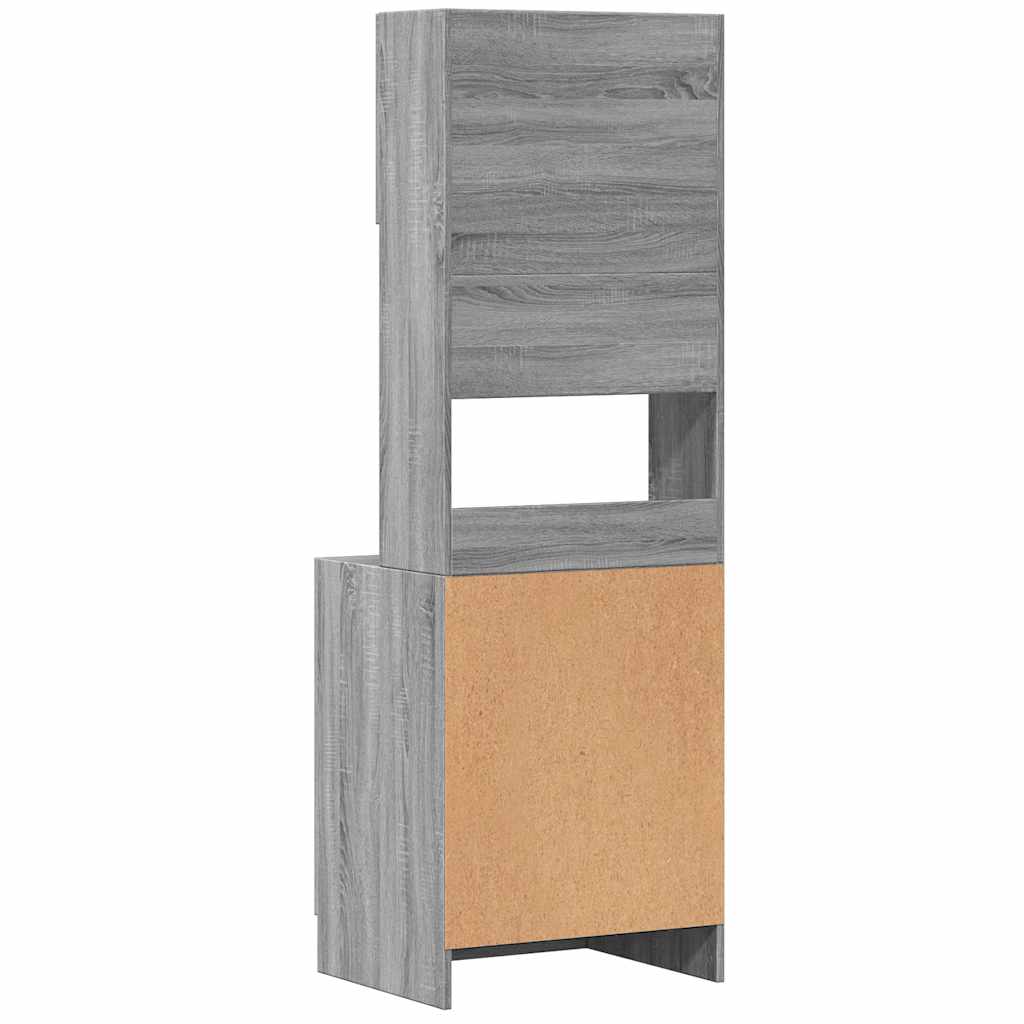 Küchenschrank Weiß 60x50x180 cm Holzwerkstoff