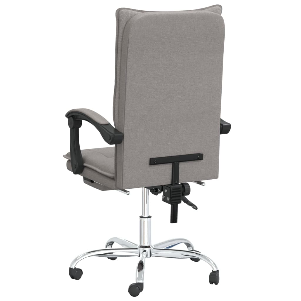 Bürostuhl mit Liegefunktion Braun Stoff