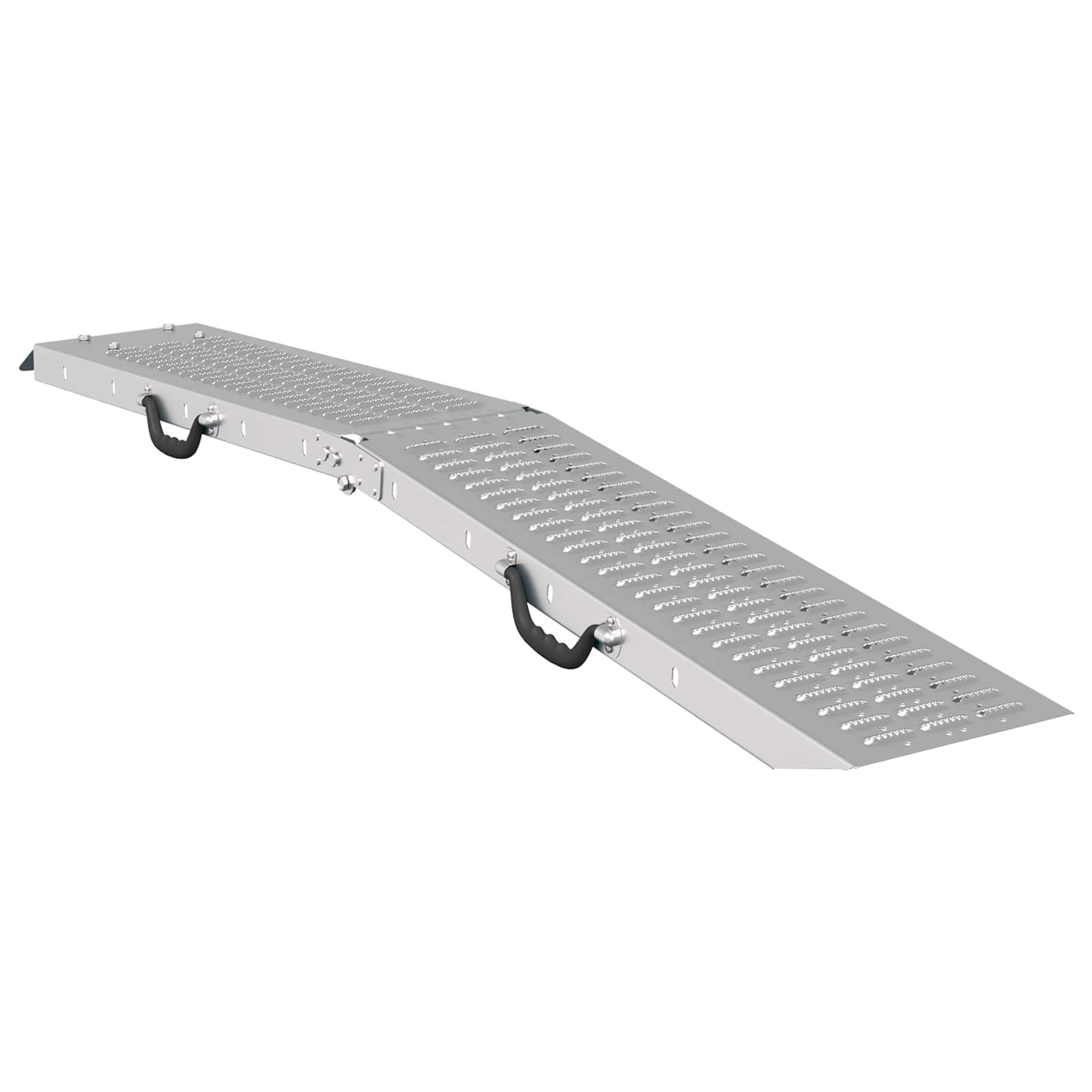 Faltbare Rampe 200kg pro Rampe 2 pcs Silber 166 x 23 x 4,5 cm