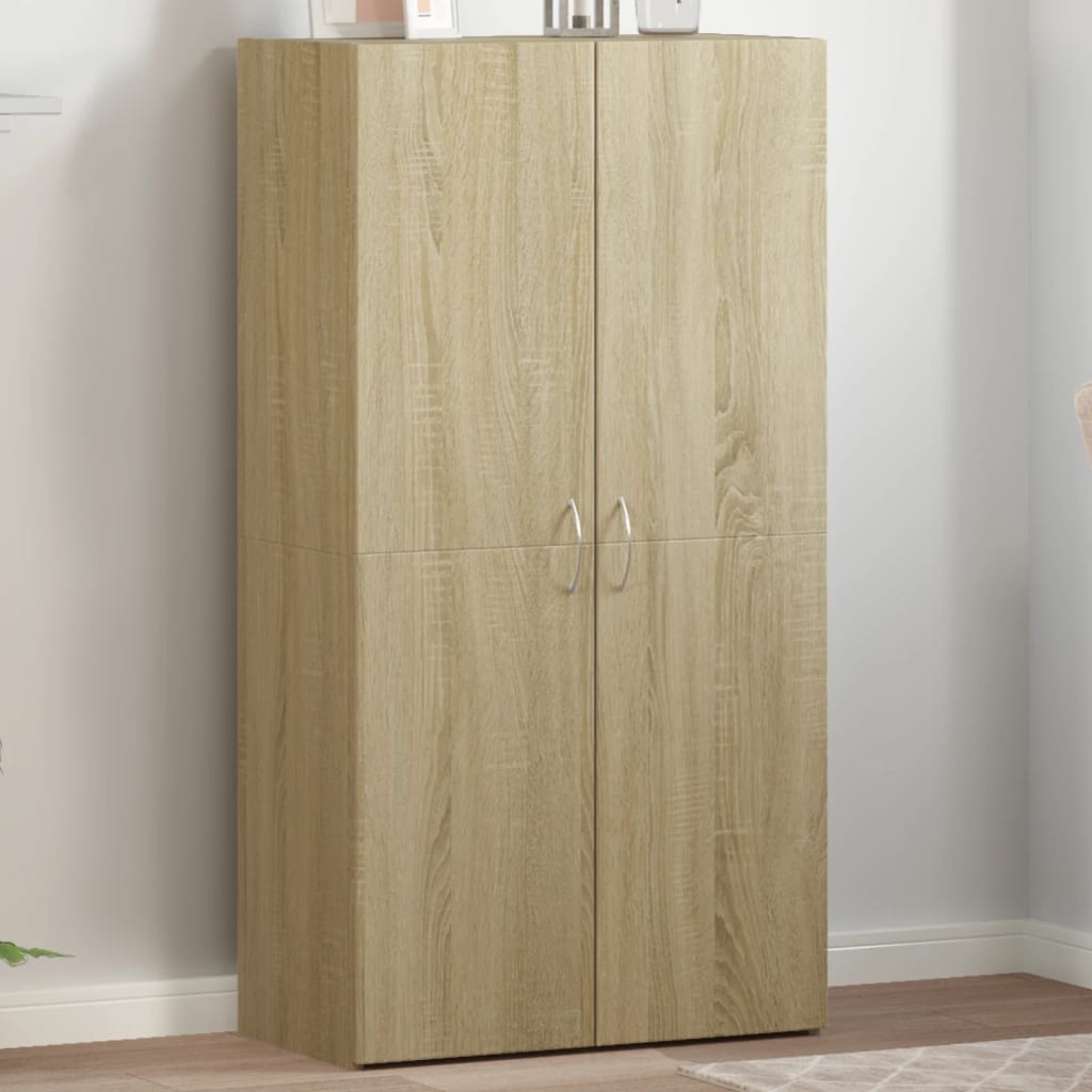 Aktenschrank Weiß 60x32x153 cm Holzwerkstoff