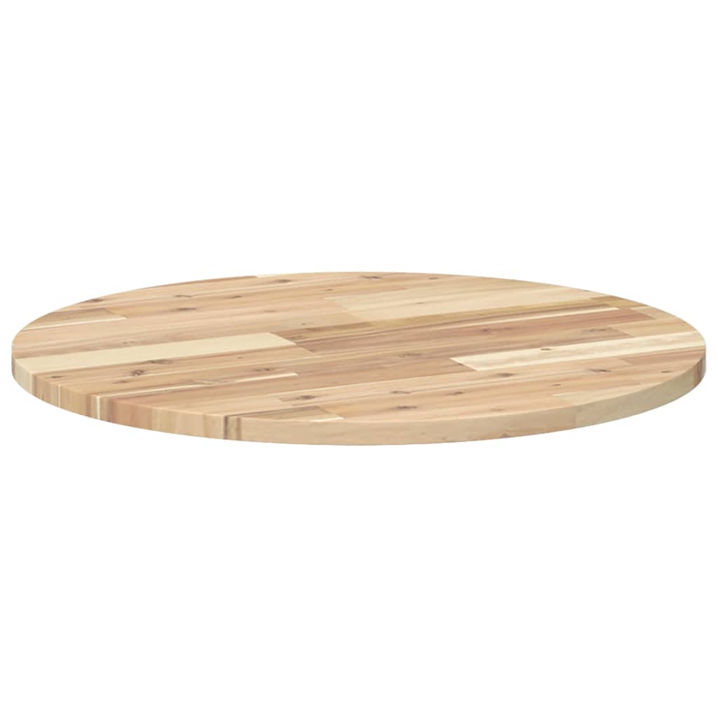 Tischplatte Rund Ø40x2 cm Massivholz Akazie