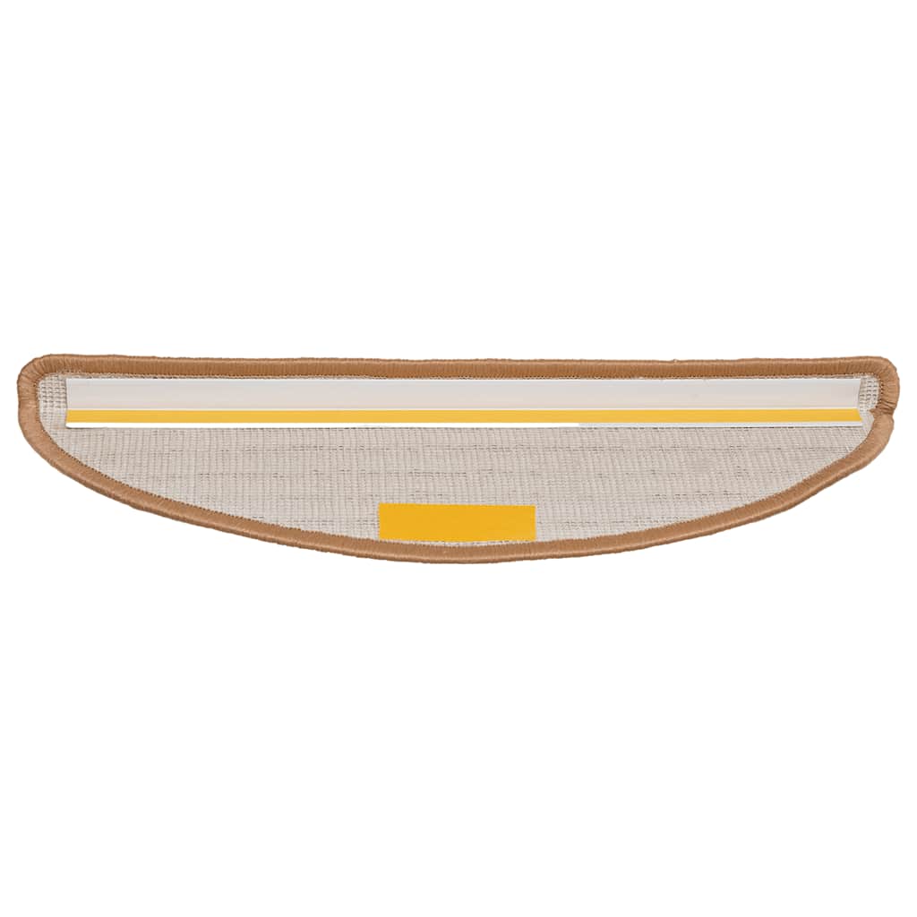 Stufenmatten 15 Stk. 56x17x3 cm Grau Halbrund