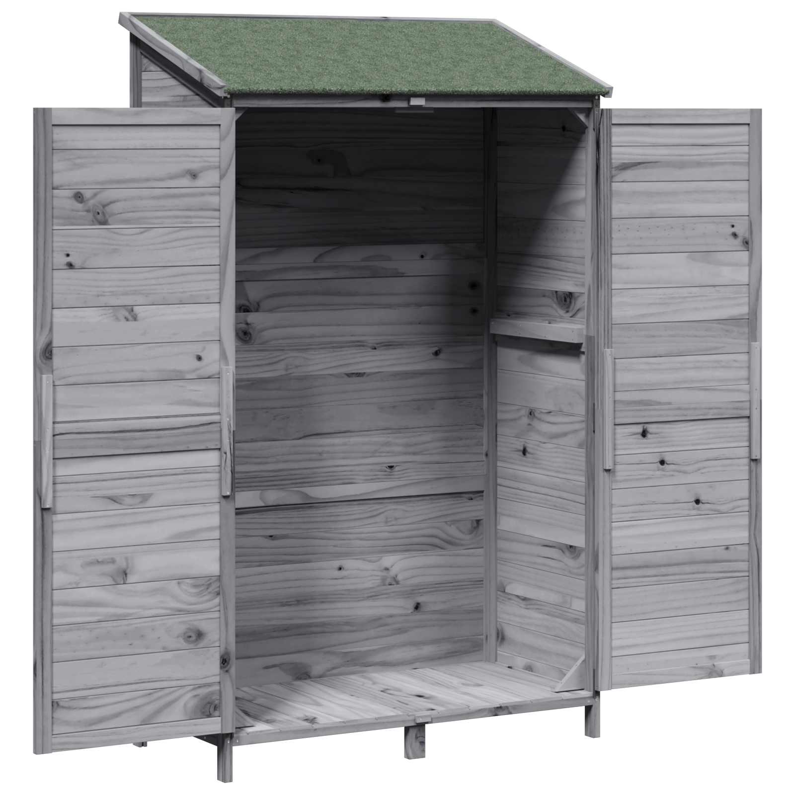 Gartenschuppen Natur 59 x 56 x 113,5 cm Massivholz aus Fichte