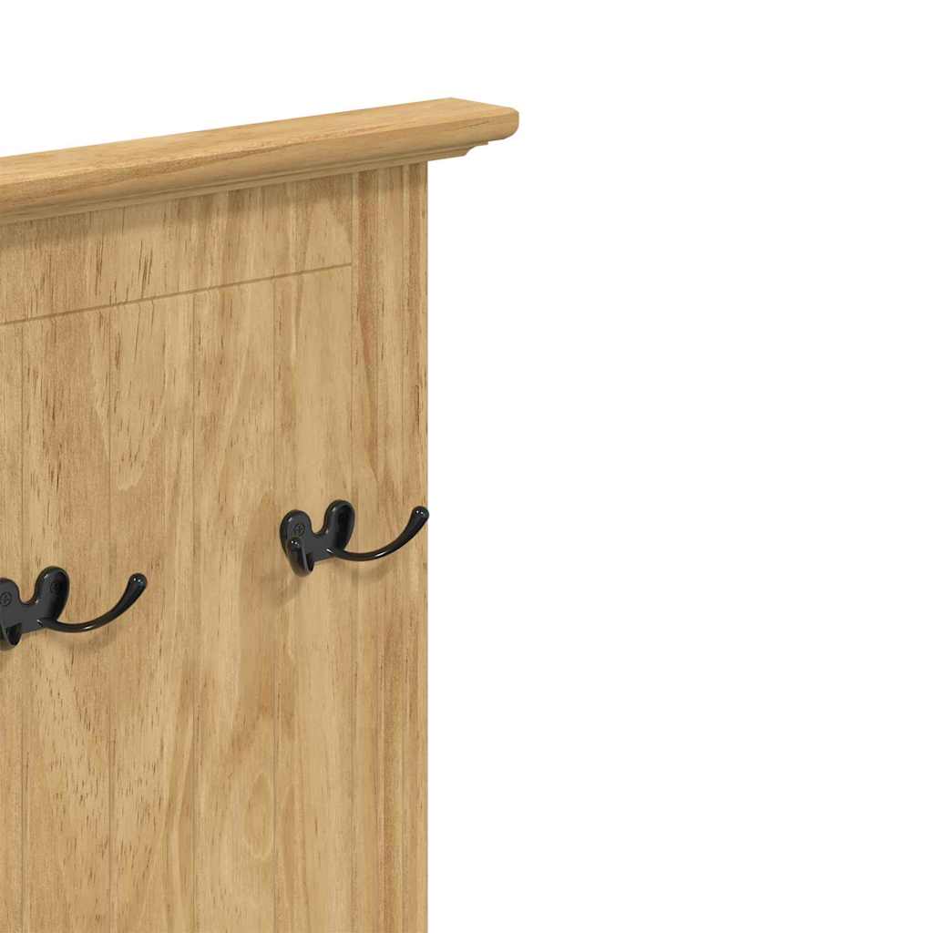 Flurschrank mit Haken BODO Weiß 50x40x157 cm