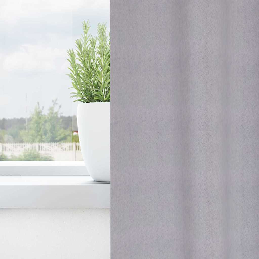 Verdunkelungs-Vorhänge mit Ringen 2 pcs Beige 140 x 140 cm