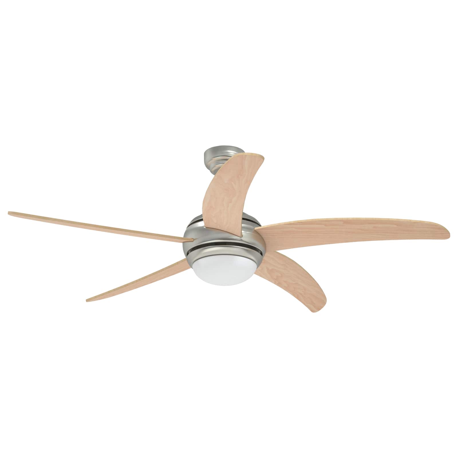 Deckenventilator mit Licht und Fernbedienung Ø 130 cm Weiß