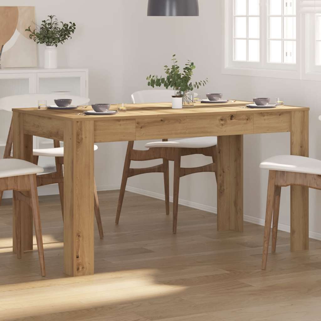 Esstisch Weiß 140x74,5x76 cm Holzwerkstoff