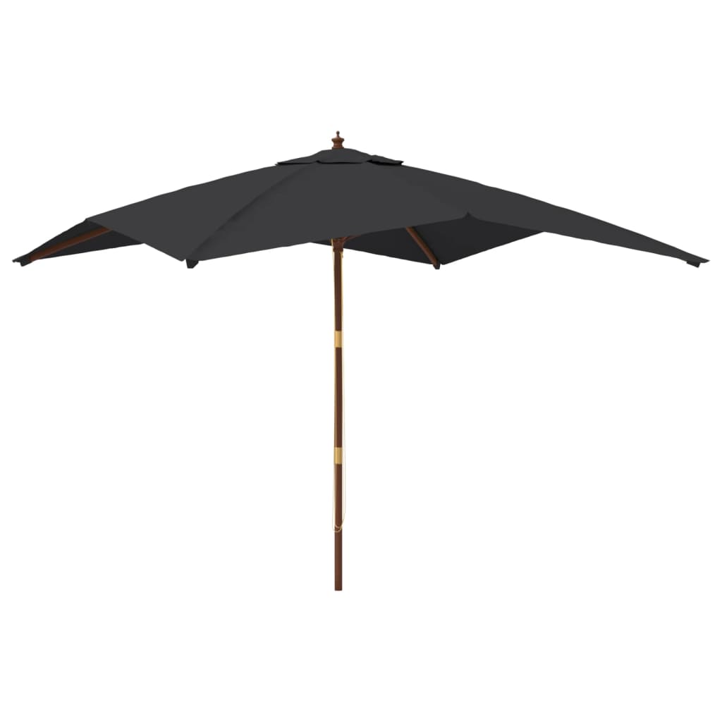 Sonnenschirm mit Holzmast Sandfarben 300x300x273 cm