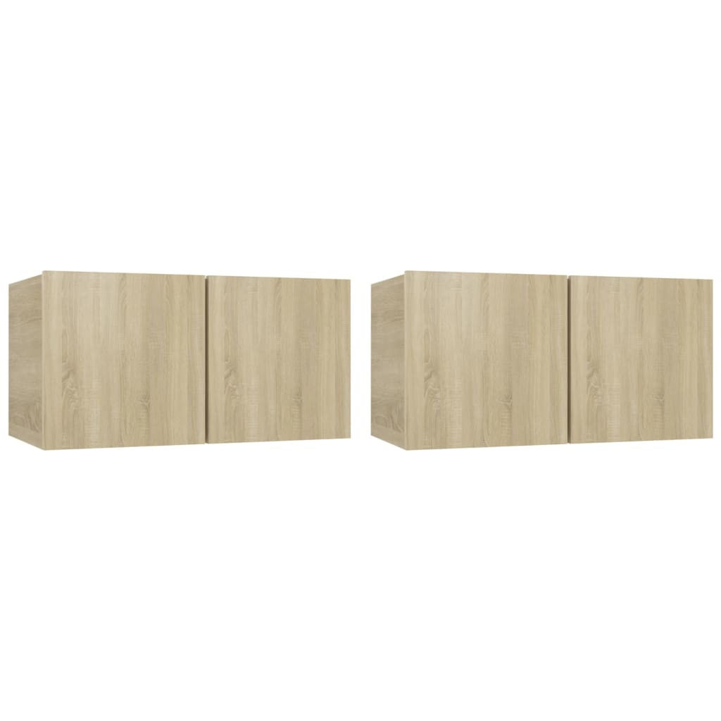 4-tlg. TV-Schrank-Set Weiß Holzwerkstoff