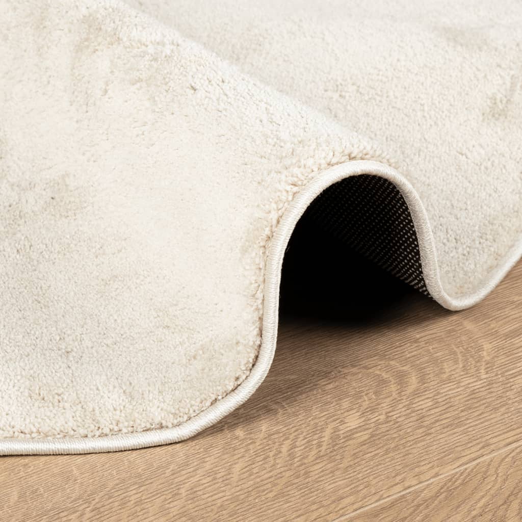 Teppich OVIEDO Kurzflor Anthrazit 120x120 cm