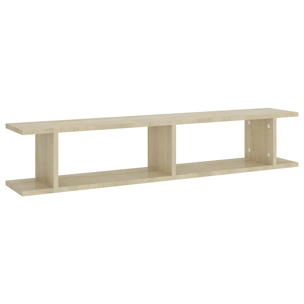 Wandregale 2 Stk. Weiß 75x18x20 cm Holzwerkstoff