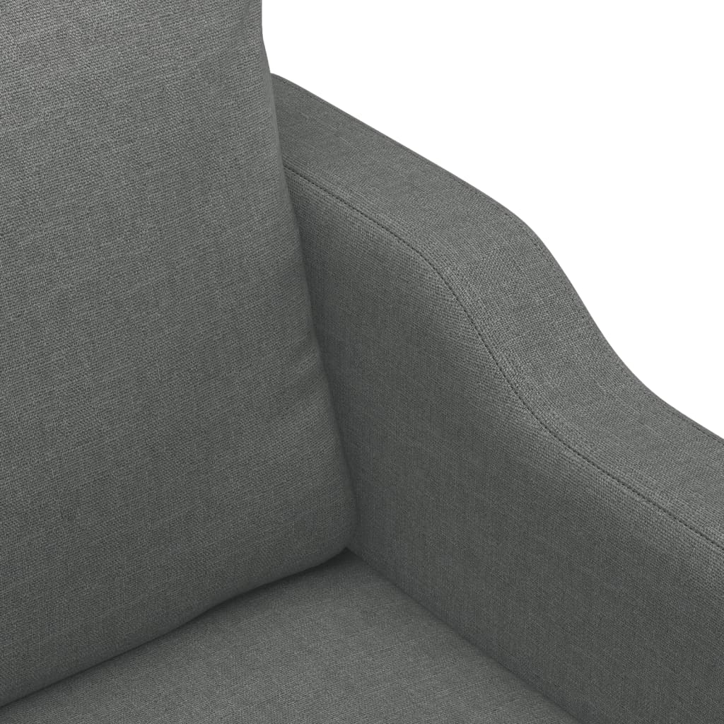 4-tlg. Sofagarnitur mit Kissen Braun Stoff