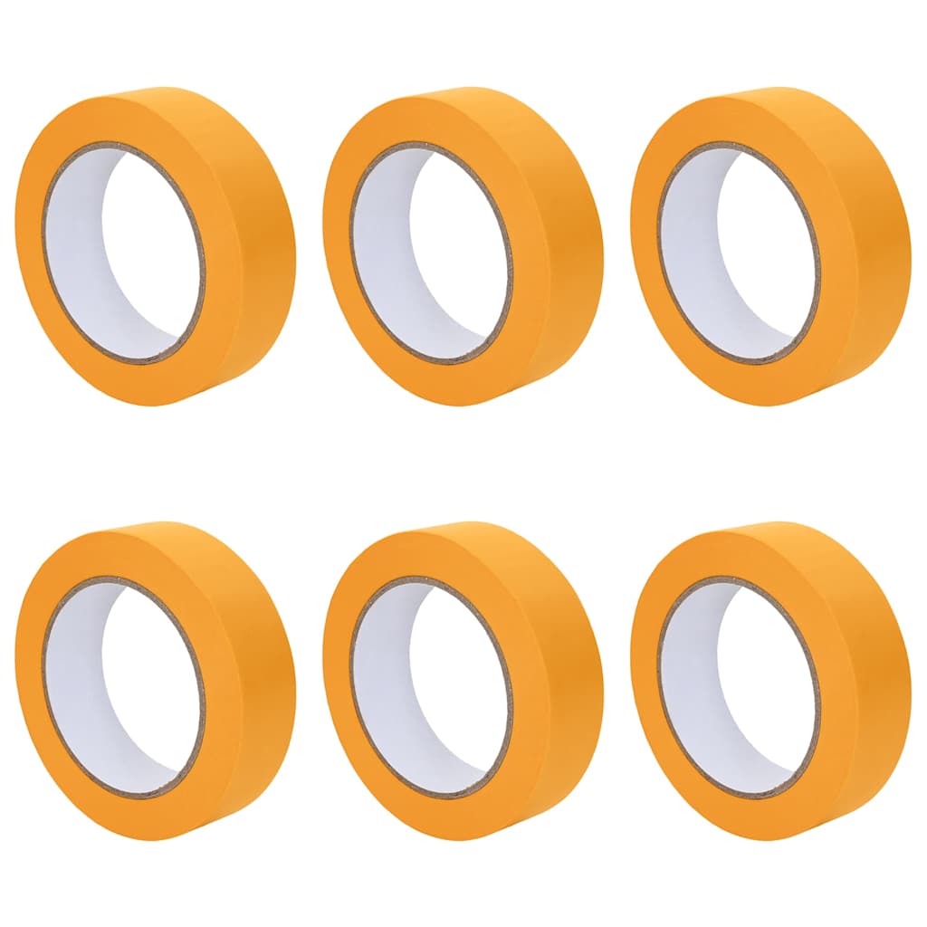 Malerklebebänder 6 pcs Gelb 19mm x 50m Papier