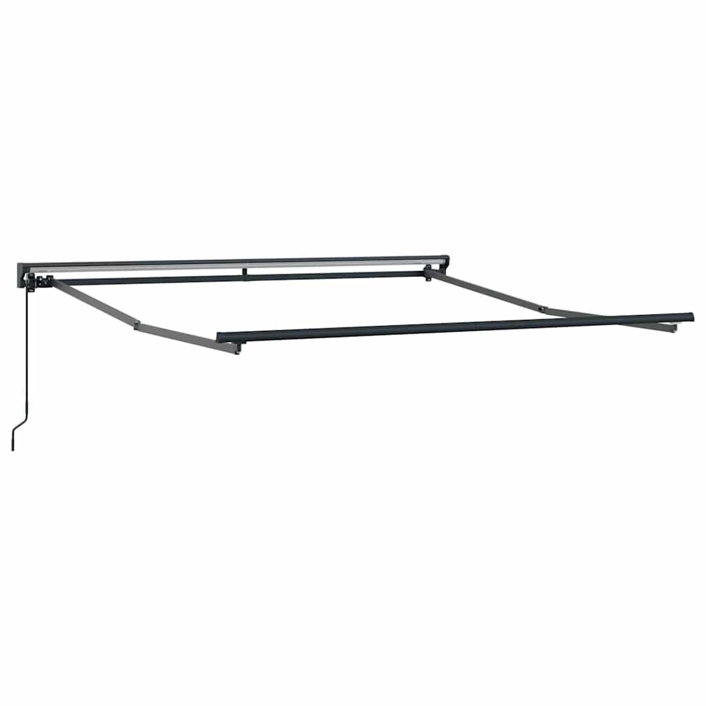 Markisenrahmen Verstellbar Weiß 2,5 x 2 m Stahl