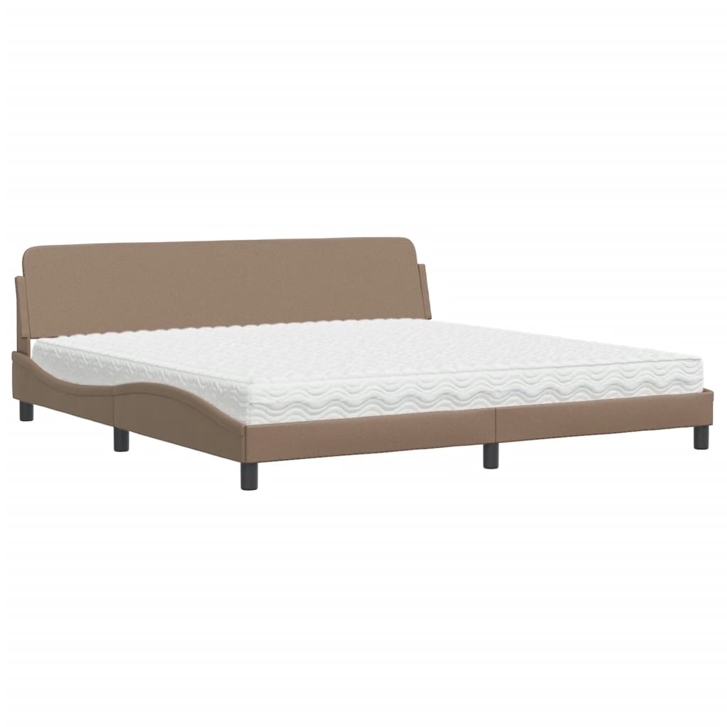 Bett mit Matratze "Dover" Schwarz 80x200 cm Kunstleder