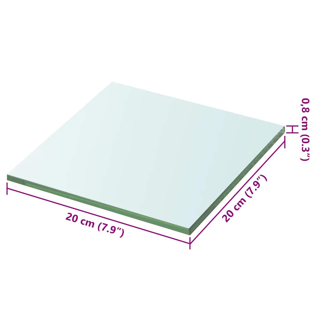 Regalboden Glas Transparent 20x12 cm
