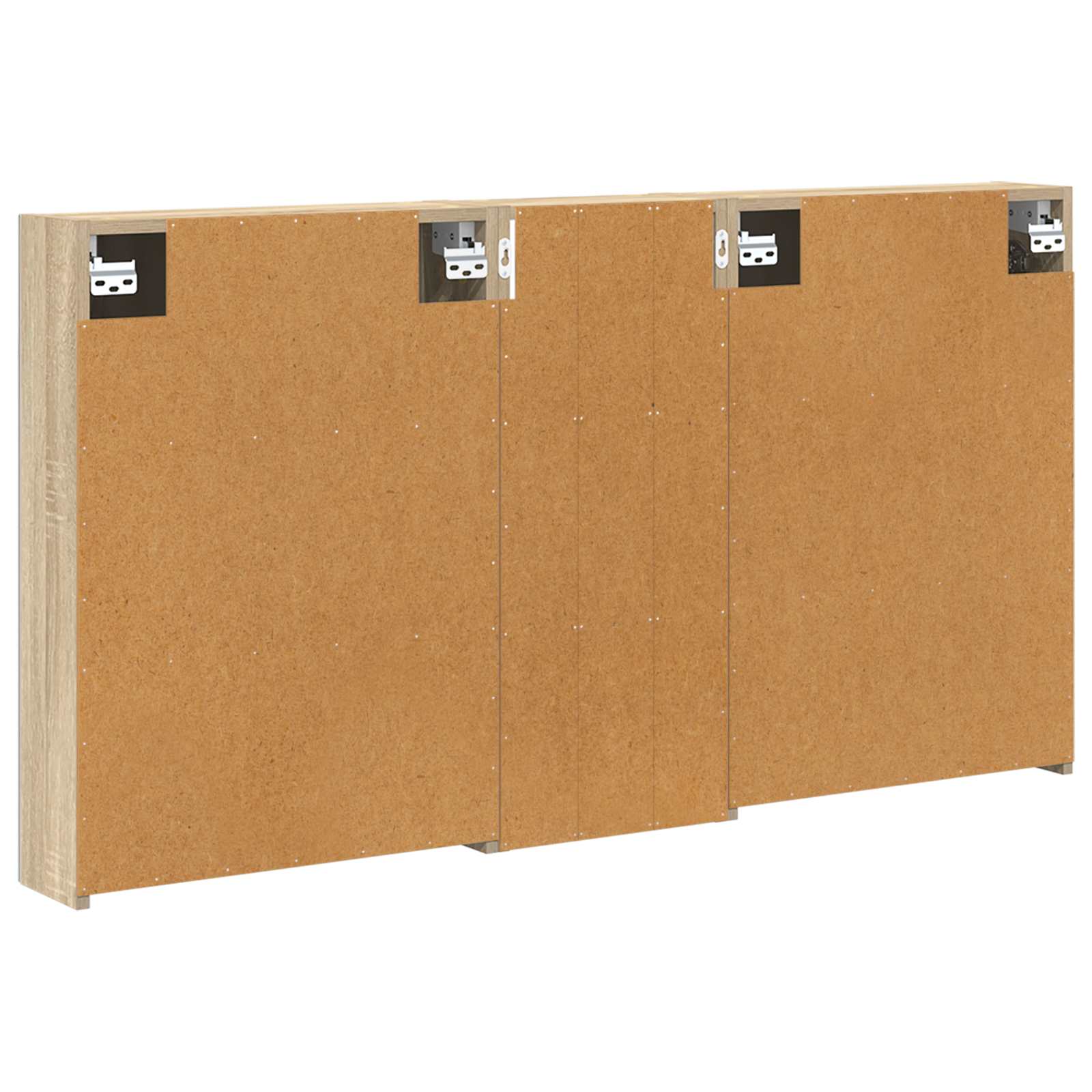 Badezimmerschrank-Set 3 pcs 80 x 10,5 x 50 cm Holzwerkstoff