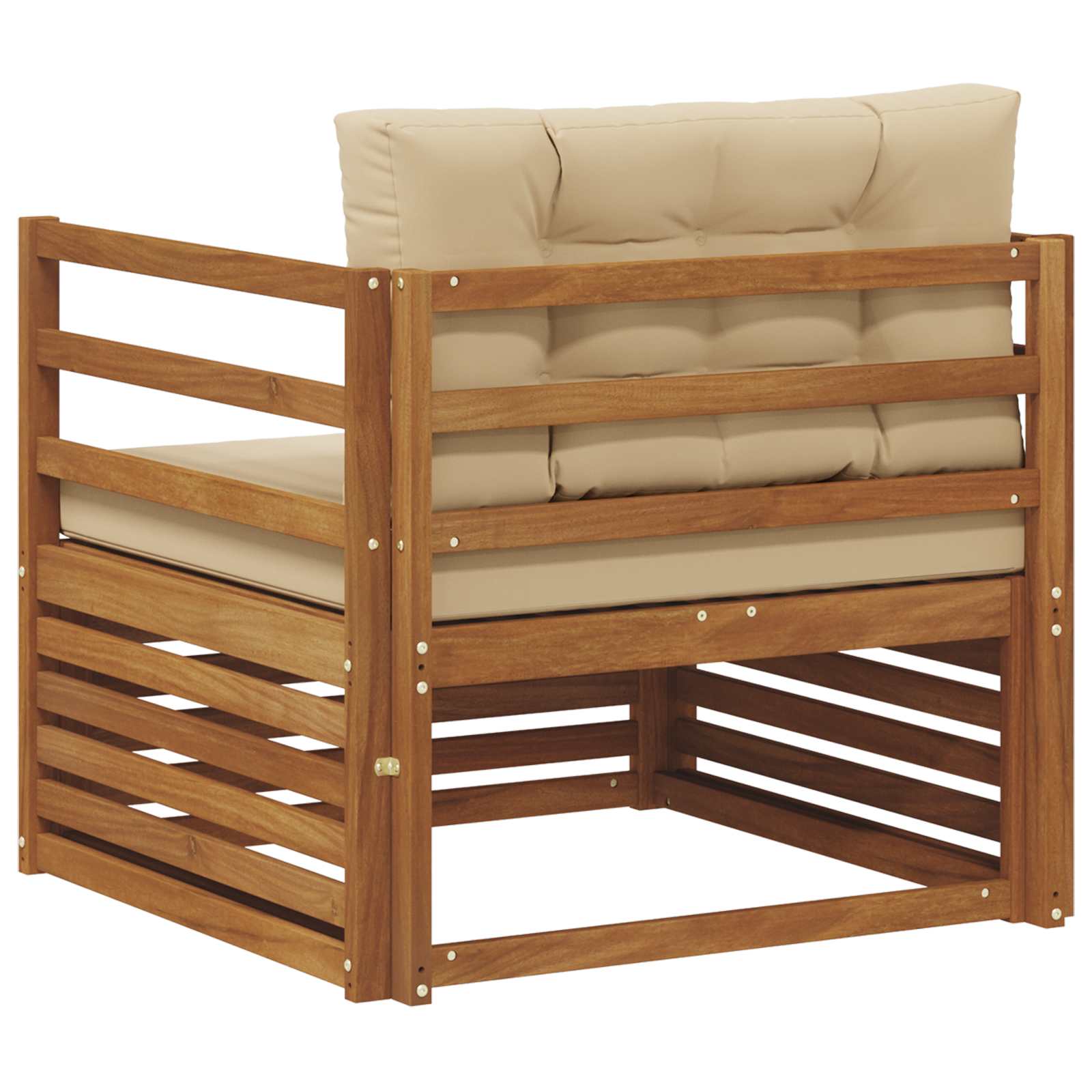 2 Stück Outdoor-Sofa Natur