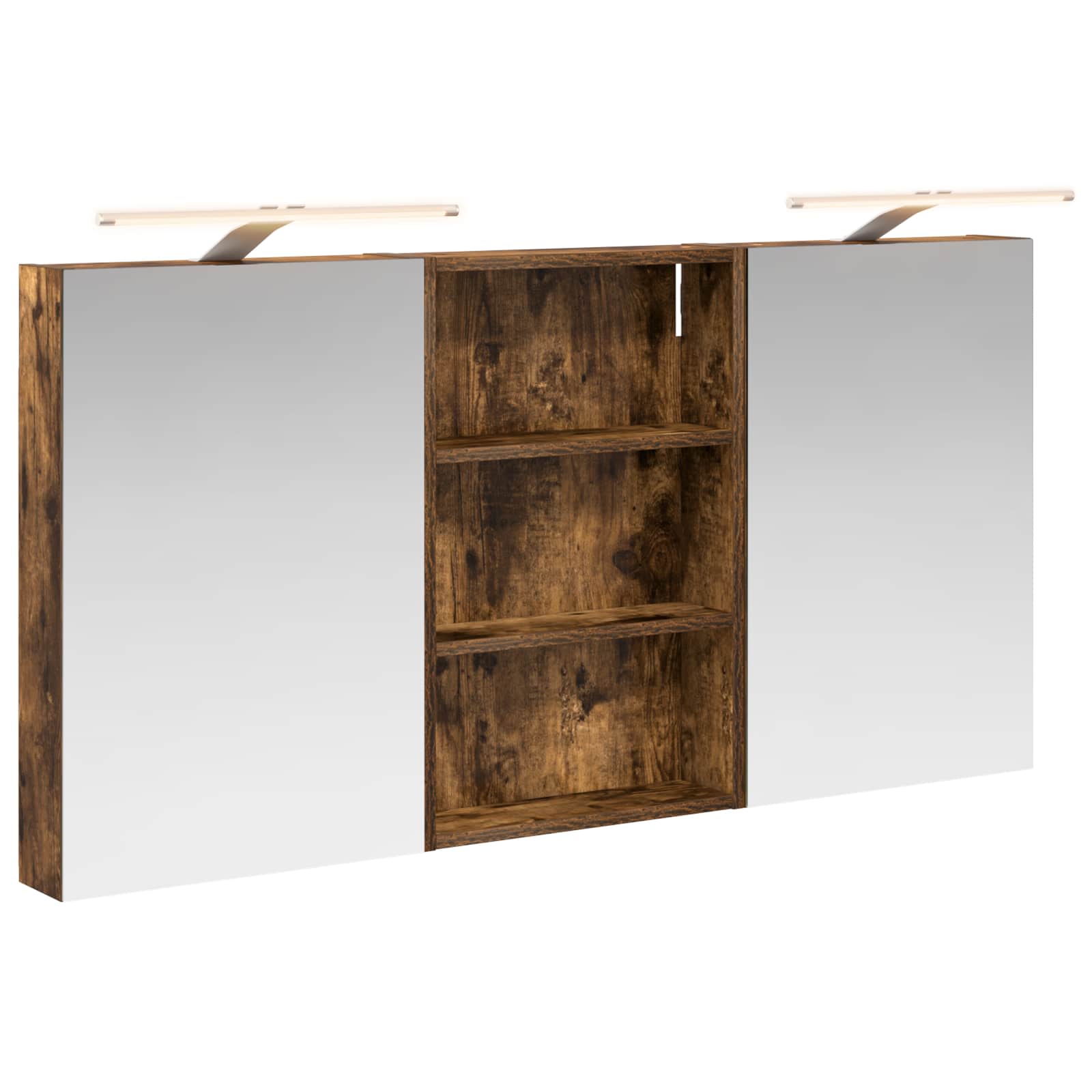 Badezimmerschrank-Set 3 pcs 80 x 10,5 x 50 cm Holzwerkstoff