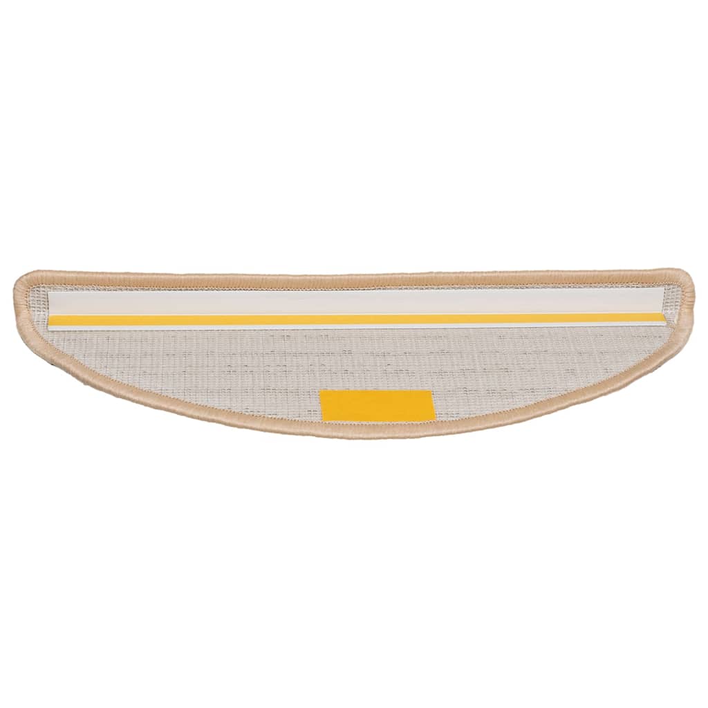 Stufenmatten 15 Stk. 56x17x3 cm Grau Halbrund