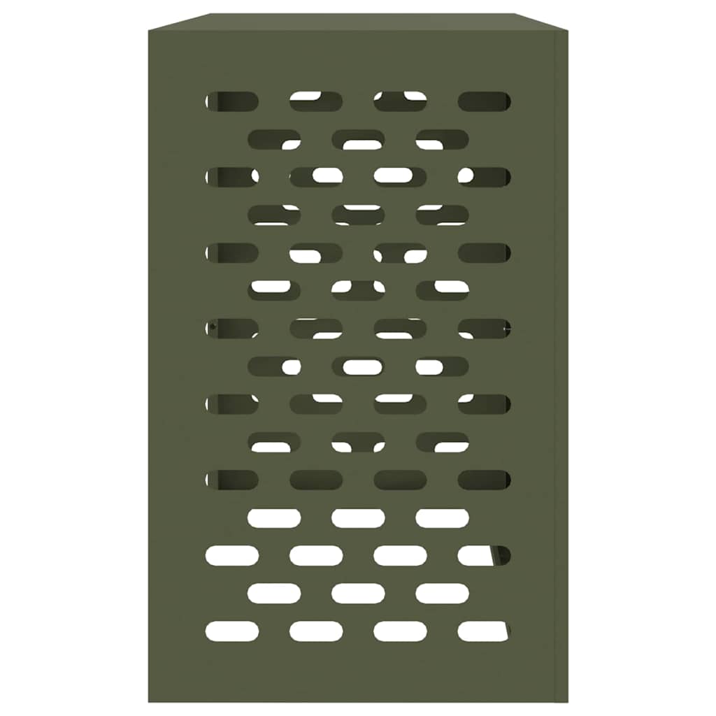 Klimaanlagenabdeckung Schwarz 90 x 40 x 60 cm Stahl