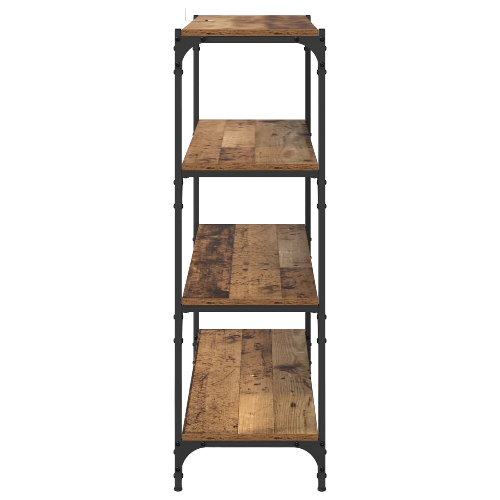 Bücherregal Schwarz 40x33x70,5 cm Holzwerkstoff und Stahl