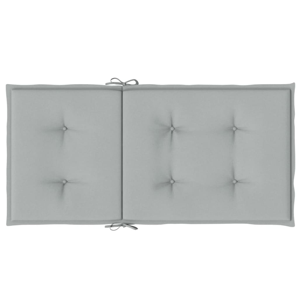 Niedriglehner-Auflagen 2 Stk Melange Anthrazit 100x50x7cm Stoff