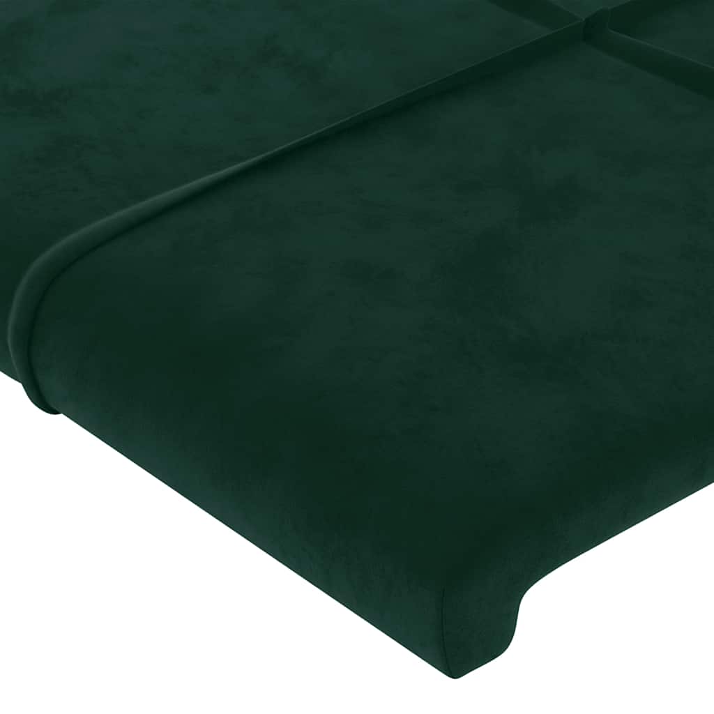 Kopfteil mit Ohren Dunkelblau 93x23x78/88 cm Samt