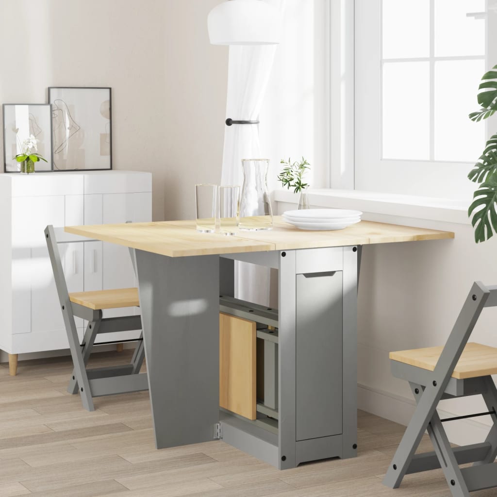 Butterfly-Esstisch Klappbar Corona Wachsbraun Massivholz Kiefer