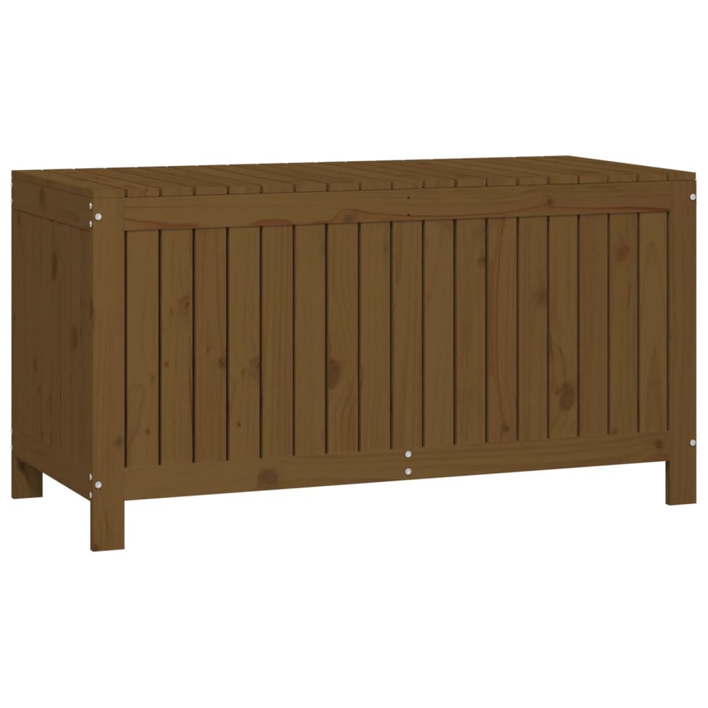 Gartentruhe Grau 76x42,5x54 cm Massivholz Kiefer