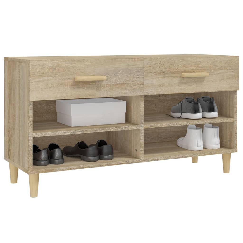 Schuhschrank Weiß 102x35x55 cm Holzwerkstoff