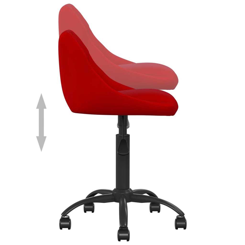 Bürostuhl Rosa Samt