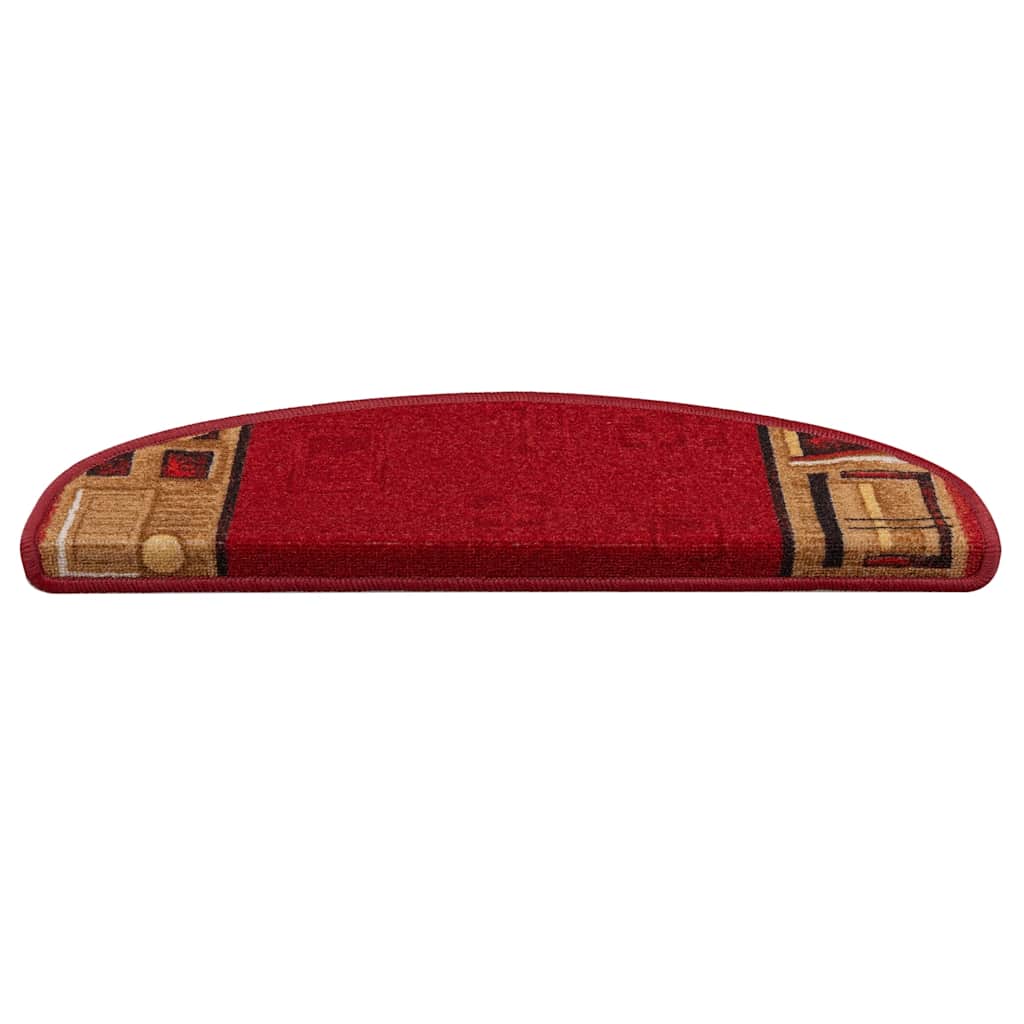 Stufenmatten Selbstklebend 5 Stk. 65x21x4 cm Rot