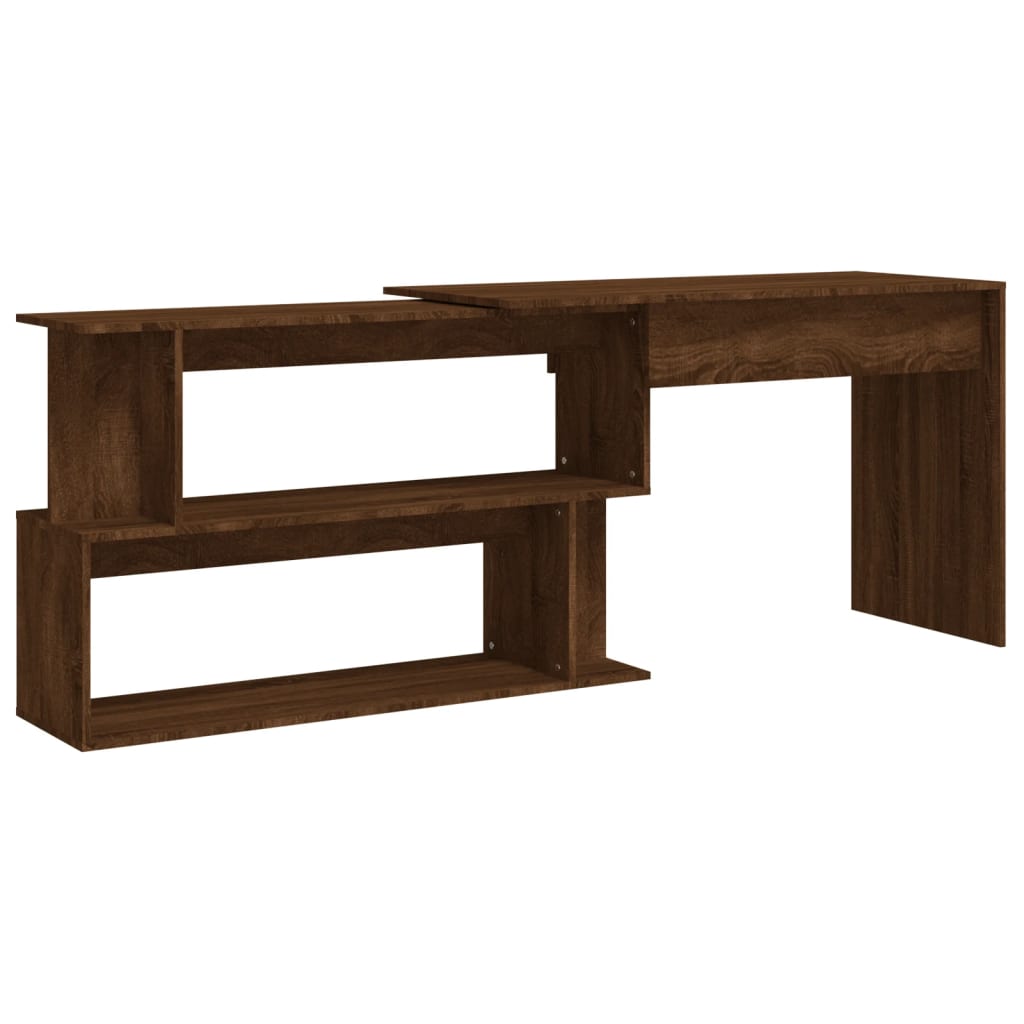 Eckschreibtisch Weiß 200x50x76 cm Holzwerkstoff