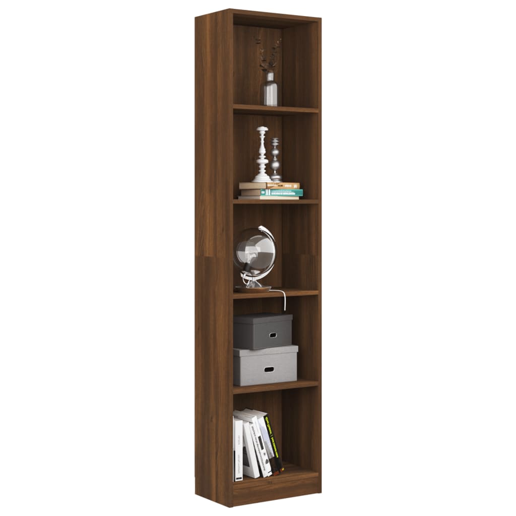Bücherregal 3 Fächer Weiß 40x24x109 cm Holzwerkstoff